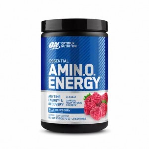 Optimum Nutrition ESSENTIAL AMIN.O. ENERGY® Blue Raspberry 0.6 lb (30 Servings) Sverige | 950MFLOXB