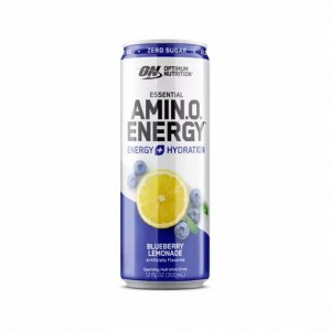 Optimum Nutrition ESSENTIAL AMIN.O. ENERGY+ Electrolytes Sparkling Blueberry Lemonade 355ml * 12 Cans (12 Servings) Sverige | 219SGMCYF