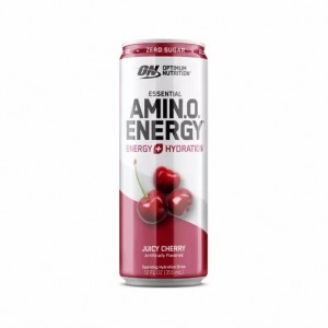 Optimum Nutrition ESSENTIAL AMIN.O. ENERGY+ Electrolytes Sparkling Juicy Cherry 355ml * 12 Cans (12 Servings) Sverige | 491BLMISA