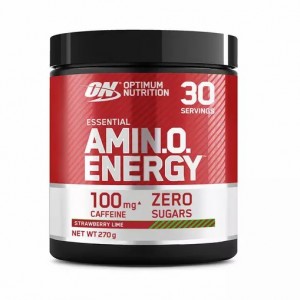 Optimum Nutrition Essential AMIN.O. Energy Strawberry Lime 270 grams (30 Servings) Sverige | 734ZEXWYP