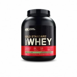 Optimum Nutrition GOLD STANDARD 100% WHEY™ Chocolate Mint 5 lb (70 Servings) Sverige | 076IWRBDP