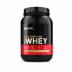 Optimum Nutrition GOLD STANDARD 100% WHEY™ French Vanilla Creme 2 lb (29 Servings) Sverige | 590UNOBIZ