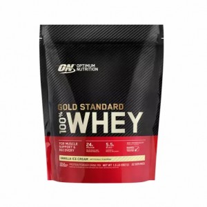 Optimum Nutrition GOLD STANDARD 100% WHEY™ Vanilla Ice Cream 1.5 lb (22 Servings) Sverige | 937KMEJAT