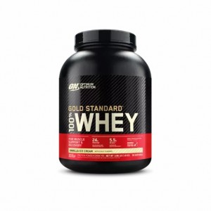 Optimum Nutrition GOLD STANDARD 100% WHEY™ Vanilla Ice Cream 4 lb (58 Servings) Sverige | 682ICGHOK