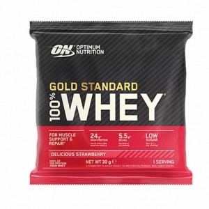 Optimum Nutrition Gold Standard 100% Whey Powder Sachets Delicious Strawberry 1 sachet (30 grams) Sverige | 957IMYRJV