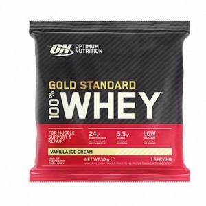 Optimum Nutrition Gold Standard 100% Whey Powder Sachets Vanilla Ice Cream 1 sachet (30 grams) Sverige | 791MSQPRU