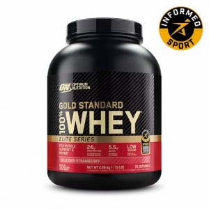 Optimum Nutrition Gold Standard 100% Whey - Elite Series Delicious Strawberry 2.27 kg Sverige | 168XGUZIK