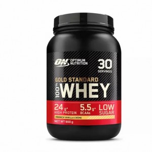 Optimum Nutrition Gold Standard 100% Whey Protein Powder French Vanilla 900 grams (30 Servings) Sverige | 712FIEQVH