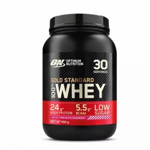 Optimum Nutrition Gold Standard 100% Whey Protein Powder White Chocolate Raspberry 900 grams (30 Servings) Sverige | 982BVHIQG