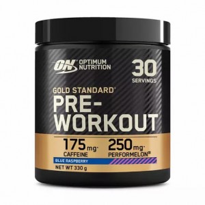 Optimum Nutrition Gold Standard Pre-Workout Blue Raspberry 330 grams (30 Servings) Sverige | 015KPSUOM