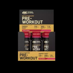 Optimum Nutrition Gold Standard Pre-Workout Shot Mixed Berry 720 ml (12 pieces) Sverige | 206HUTPYL