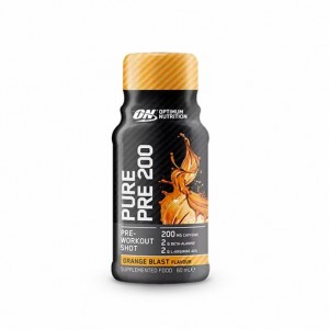 Optimum Nutrition Pure Pre 200 Pre-Workout Shot Orange 60ml (12 shots) Sverige | 698IWDBZT