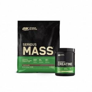 Optimum Nutrition Serious Mass & Creatine Stack Chocolate Sverige | 671QNJTOP