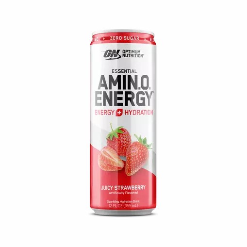 Optimum Nutrition ESSENTIAL AMIN.O. ENERGY+ Electrolytes Sparkling Juicy Strawberry 355ml * 12 Cans (12 Servings) Sverige | 865TPXWSI