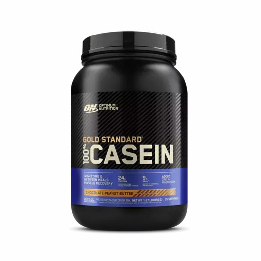 Optimum Nutrition GOLD STANDARD® 100% Casein Chocolate Peanut Butter 2 lb (25 Servings) Sverige | 398YZNOEX