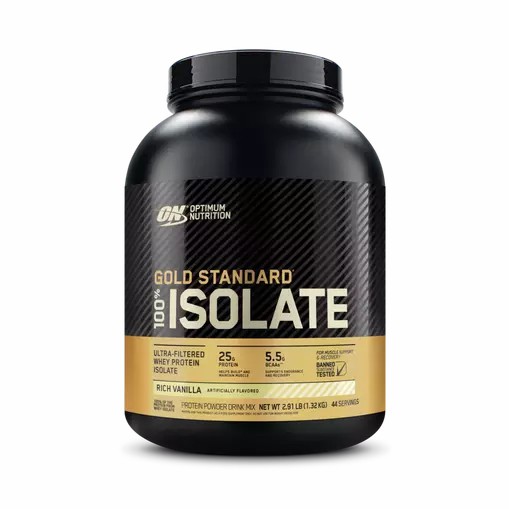 Optimum Nutrition GOLD STANDARD® 100% Isolate Rich Vanilla 2.91 lb (44 Servings) Sverige | 506NWFLME