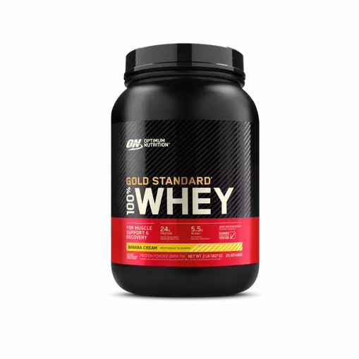 Optimum Nutrition GOLD STANDARD 100% WHEY™ Banana Cream 2 lb (29 Servings) Sverige | 281CPYMSR