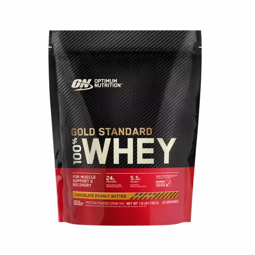 Optimum Nutrition GOLD STANDARD 100% WHEY™ Chocolate Peanut Butter 1.5 lb (22 Servings) Sverige | 716EQAZKW