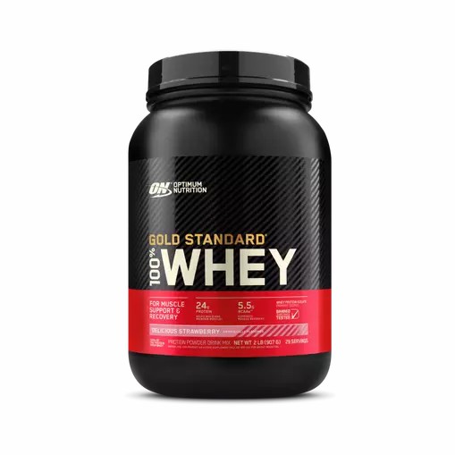 Optimum Nutrition GOLD STANDARD 100% WHEY™ Delicious Strawberry 2 lb (29 Servings) Sverige | 736CJPZWI