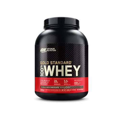 Optimum Nutrition GOLD STANDARD 100% WHEY™ Double Rich Chocolate 4 lb (58 Servings) Sverige | 420LNZPBD