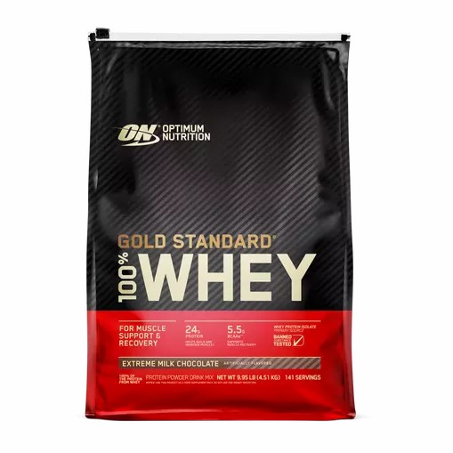 Optimum Nutrition GOLD STANDARD 100% WHEY™ Extreme Milk Chocolate 10 lb (141 Servings) Sverige | 504EWTOFA