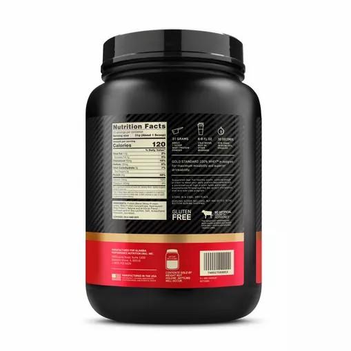 Optimum Nutrition GOLD STANDARD 100% WHEY™ French Vanilla Creme 1.5 lb (22 Servings) Sverige | 840LNODMK