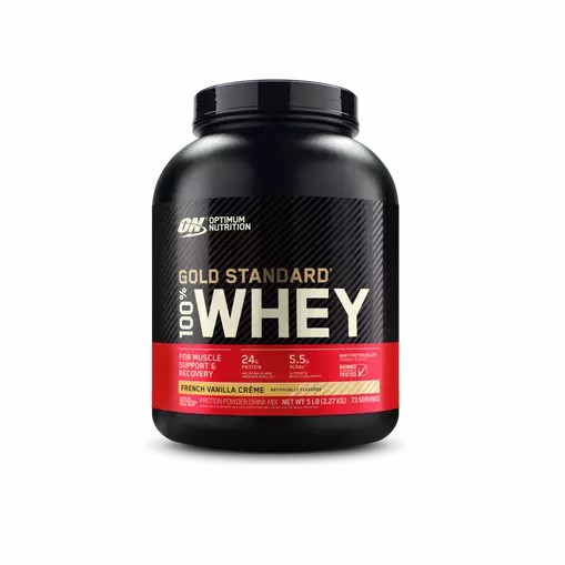 Optimum Nutrition GOLD STANDARD 100% WHEY™ French Vanilla Creme 5 lb (73 Servings) Sverige | 094UAMPEC