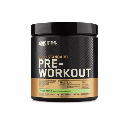 Optimum Nutrition GOLD STANDARD® Pre-Workout Green Apple 0.66 lb (30 Servings) Sverige | 872APMJDQ