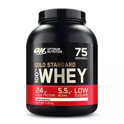 Optimum Nutrition Gold Standard 100% Whey Protein Powder Unflavoured 2.25 kg (75 Servings) Sverige | 063WFTJZL