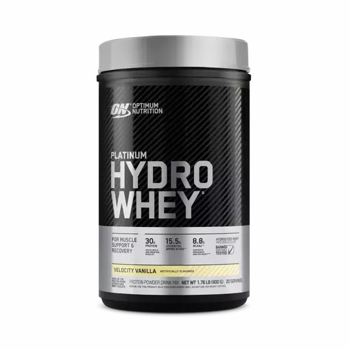 Optimum Nutrition PLATINUM HYDROWHEY™ Velocity Vanilla 1.76 lb (20 Servings) Sverige | 875RZFAYN