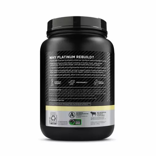 Optimum Nutrition Platinum Rebuild Vanilla Buttercream 1.63 lb (20 Servings) Sverige | 249SBAZCG