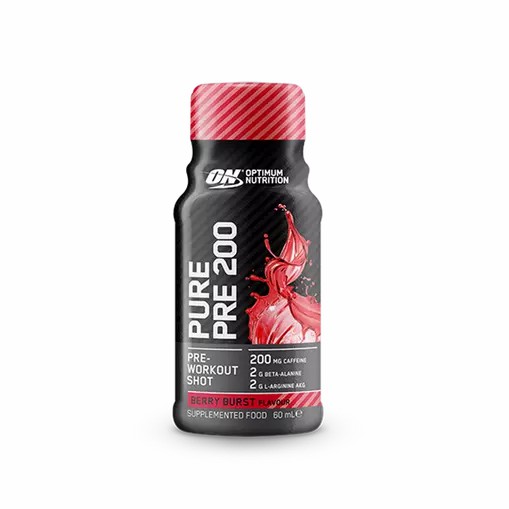 Optimum Nutrition Pure Pre 200 Pre-Workout Shot Berry 60ml (12 shots) Sverige | 602CEDKVQ